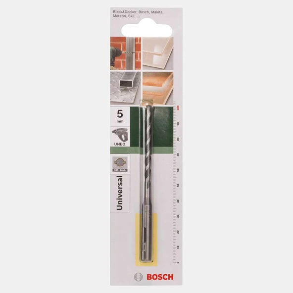 Bosch Uneo Aksesuar Sds Quıck Çok Amaçlı Uç  5x100 mm (3'li Paket) ürün görseli 1