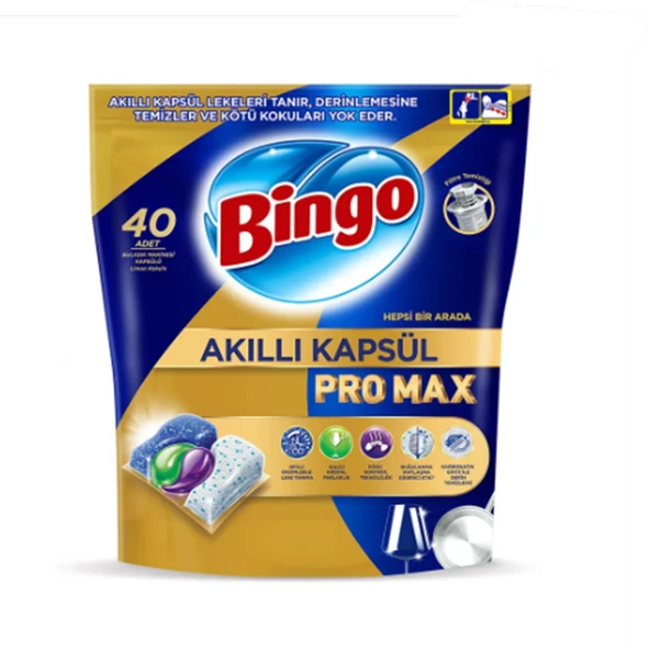 Bingo Akıllı Bulaşık Kapsülü Pro Max 40'lı (3'li Paket) ürün görseli 1