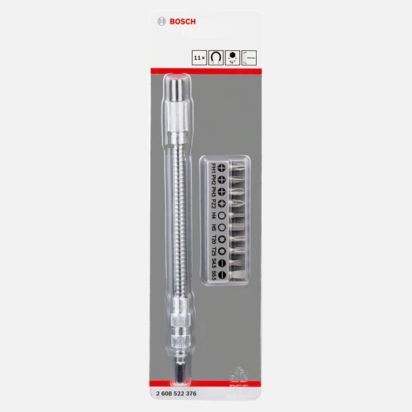 Bosch 10 Parça Vidalama ve Uzatma Adaptörü (20 cm) (2'li Paket) ürün görseli 1