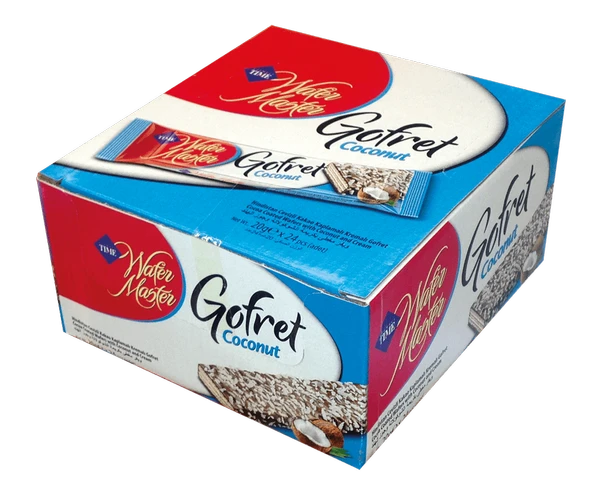 Çizmeci Time Wafer Master Gofret Hindistan Cevizli 20 g 24'lü (4'li Paket) ürün görseli 1