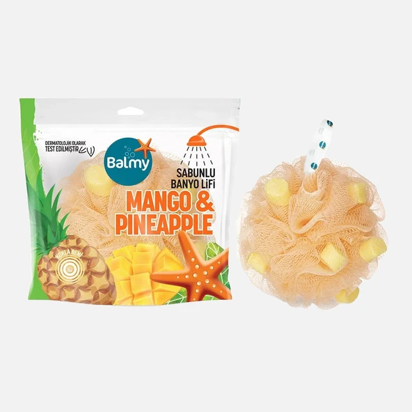 Balmy Mango ve Ananas Sabunlu Banyo Lifi (6'li Paket) ürün görseli 1