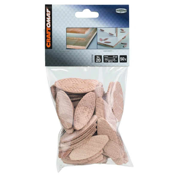 Craftomat Yassı Dübel 4x23x60 mm (50 adet) (3'li Paket) ürün görseli 1