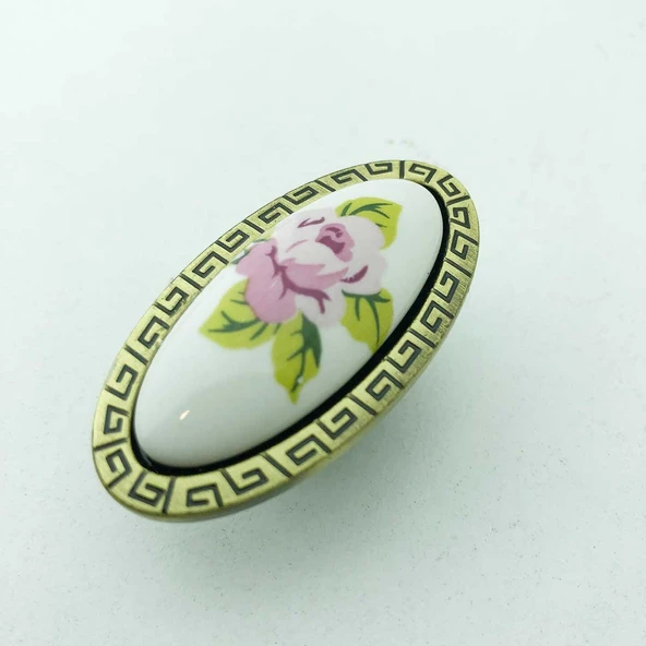 Es-Al Akçay Düğme Pembe Gül Kulp (6'li Paket) ürün görseli 1