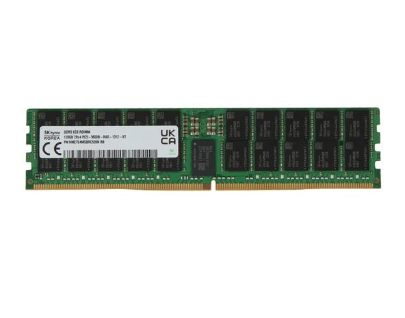 SK HYNİX 128GB DDR5 5600MHz 2Rx4 PC5-5600B CL46 EC8 RDIMM Server Sunucu Ram HMCT04MGBRC539N ürün görseli 1
