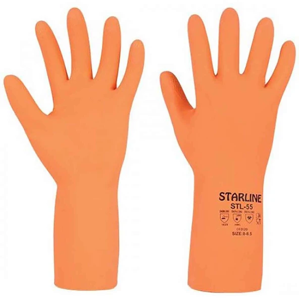 Starline Kimyasal Eldiven Beden 9/L - 10/XL (4'li Paket) ürün görseli 1