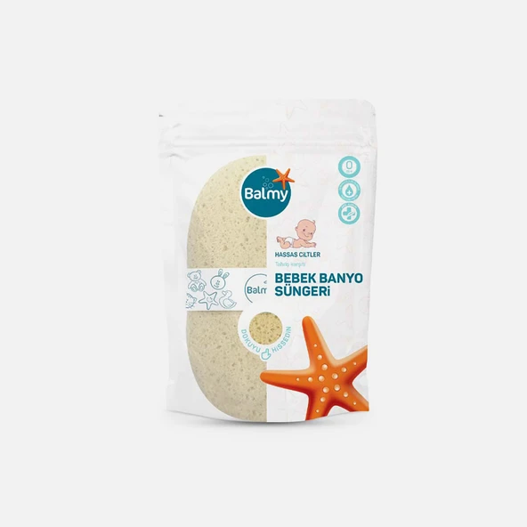 Balmy Bebek Banyo Süngeri (4'li Paket) ürün görseli 1