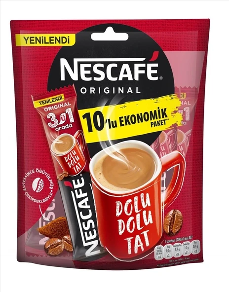 Nescafe 3ü1 Arada 10x17,5 g (6'li Paket) ürün görseli 1