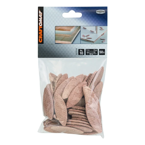 Craftomat Yassı Dübel 4x19x55 mm (50 adet) (3'li Paket) ürün görseli 1