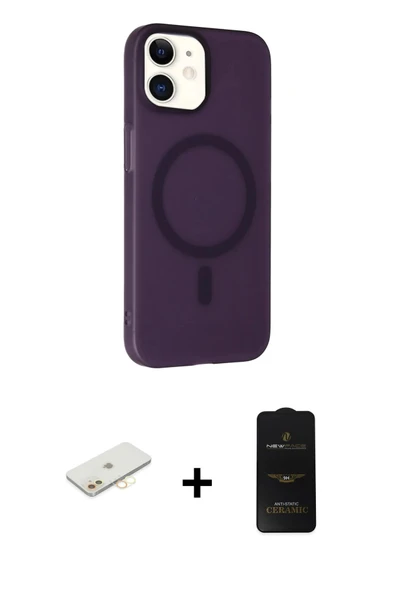 MARSİLYAN™- iPhone 11 Kılıf Çekirdek Modern Prime - Siyah 6D Antistatik Mat Seramik Hayalet Nano Ekran Koruyucu + Renkli ürün görseli 1