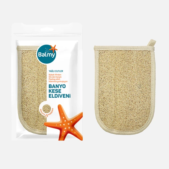 Balmy Loofah Havlu Eldiven (2'li Paket) ürün görseli 1