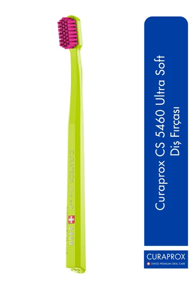 Curaprox Cs 5460 Ultra Yumuşak Diş Fırçası(Pembe,Yeşil,Sarı,Turuncu,Beyaz) ürün görseli 1