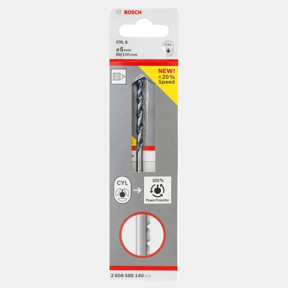 Bosch Granit Beton Matkap Ucu 5x50x100 mm Blue Granite Turbo (4'li Paket) ürün görseli 1