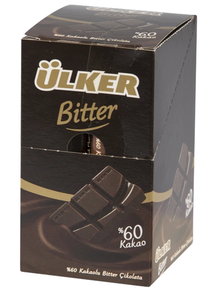 Ülker Çikolata Baton Bitter 30 g 12'li (5'li Paket) ürün görseli 1