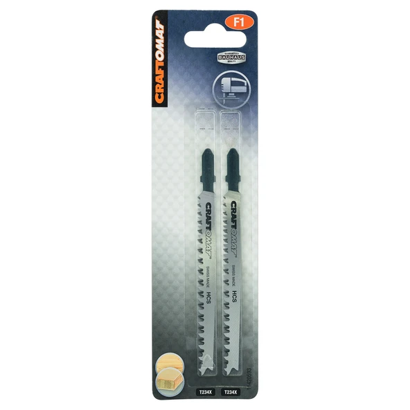 Craftomat Dekupaj Testere Ucu T-234-X 2'li (2'li Paket) ürün görseli 1