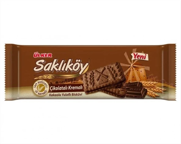 Ülker Saklıköy Kakaolu Yulaflı Bisküvi 87 g 24'lü (4'li Paket) ürün görseli 1