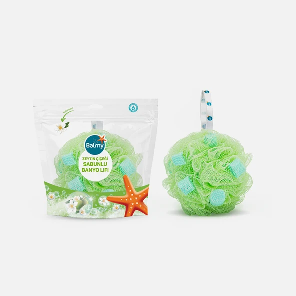 Balmy Zeytin Çiçeği Sabunlu Banyo Lifi (5'li Paket) ürün görseli 1