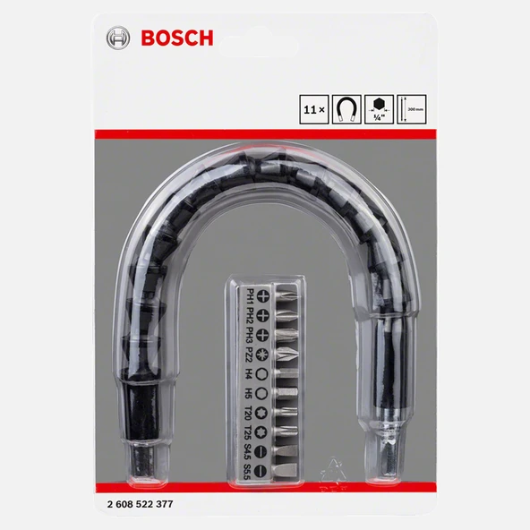 Bosch 10 Parça Vidalama ve Uzatma Adaptörü (30 cm) (2'li Paket) ürün görseli 1