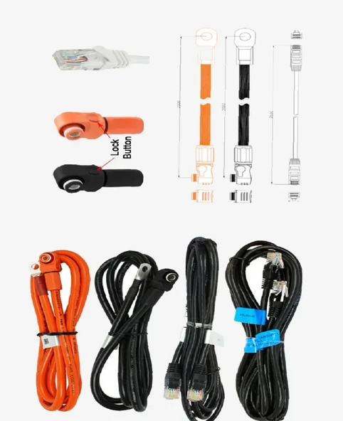 Pylontech M1C Kablo Kiti (H32148 Serisi Aküler İçin) ürün görseli 1