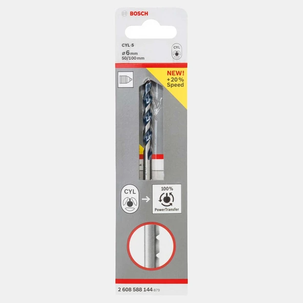 Bosch Granit Beton Matkap Ucu 6x50x100 mm Blue Granite Turbo (4'li Paket) ürün görseli 1