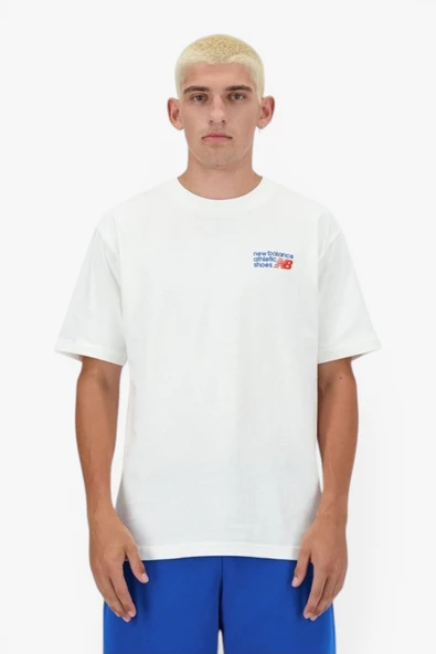 New Balance MNT3434 Erkek Krem T-Shirt - MNT3434 ürün görseli 1