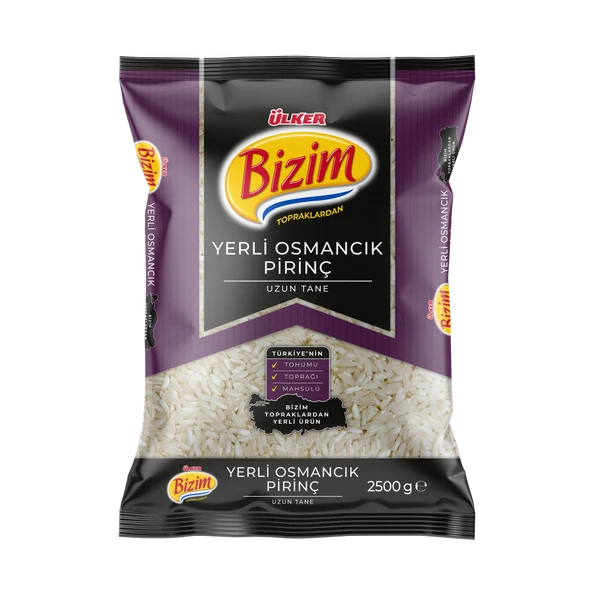 Ülker Bizim Yerli Osmancık Pirinç 2,5 kg (4'li Paket) ürün görseli 1