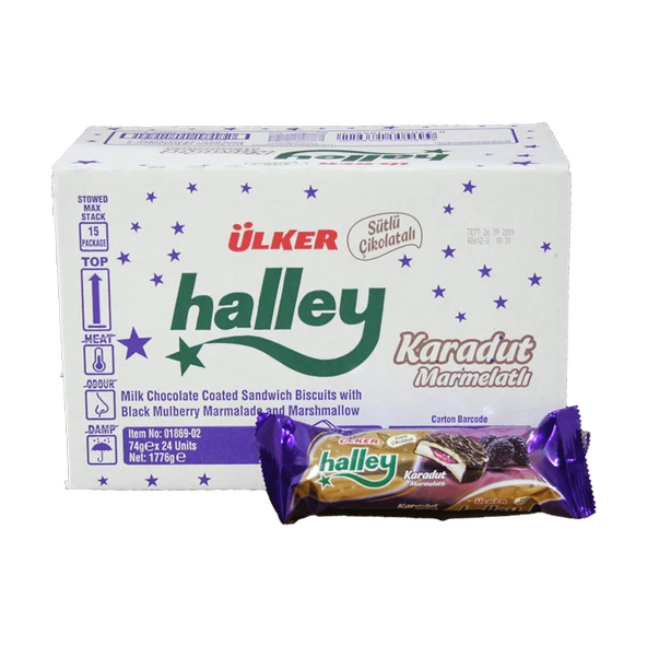 Ülker Halley Karadut Marmelatlı 74 G (4'li Paket) ürün görseli 1