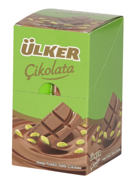 Ülker Çikolata Baton Antep Fıstıklı 30 g 12'li (3'li Paket) ürün görseli 1