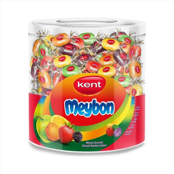 Kent Meybon Meyve Aromalı Karışık Bonbon 1 Kg (4'li Paket) ürün görseli 1
