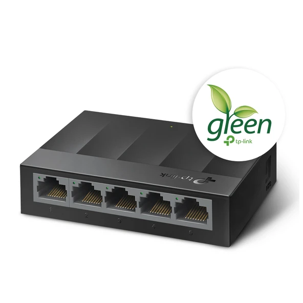 TP-LINK LS1005G, Green Tech, 5Port, GigaBit, Yönetilemez, Masaüstü Switch ürün görseli 1
