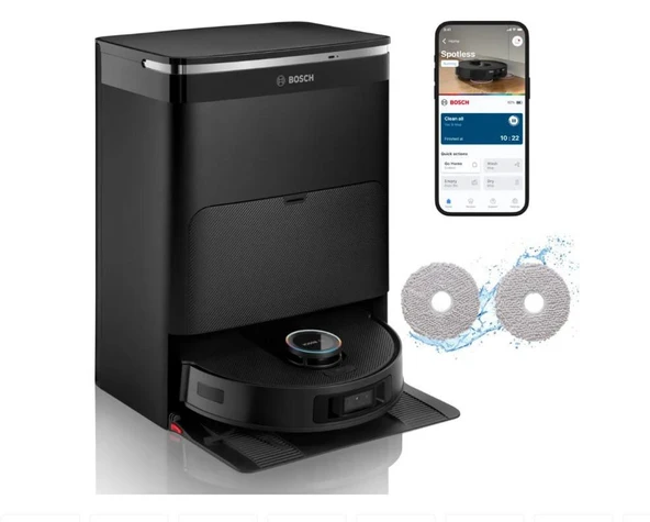 Bosch BCRDW3BX Robot Süpürge Spotless Max Cam ürün görseli 1
