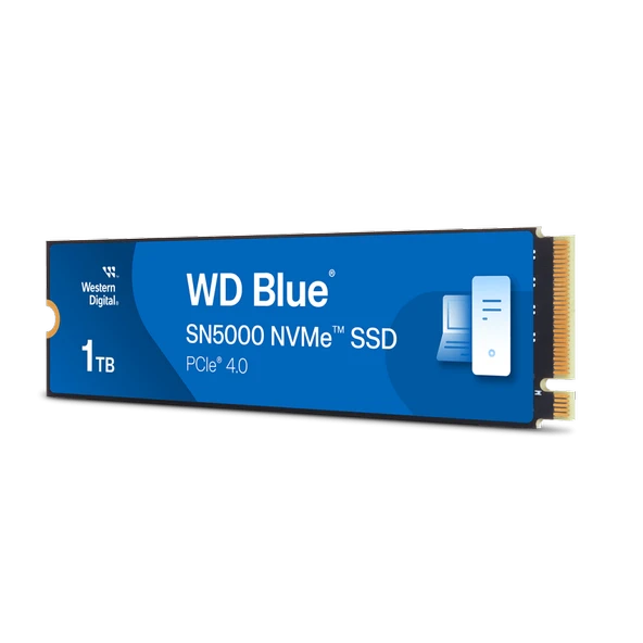 WD Blue SN5000, WDS100T4B0E, 1TB, 5150/4900, Gen4, NVMe PCIe M.2 2280,  SSD ürün görseli 1
