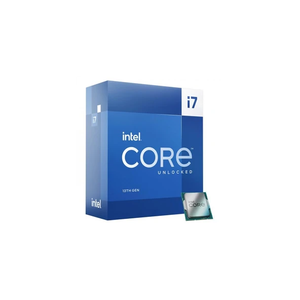 INTEL i7-13700K 16 Core, 3.40Ghz, 30Mb,125W, LGA1700, 13.Nesil, BOX, (Dahili Grafik VAR, Fan YOK) ürün görseli 1