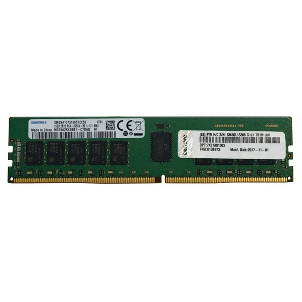 LENOVO 4ZC7A08709, 32Gb, 2933Mhz, DDR4, ECC, RDIMM, 2Rx4, 1.2V, SERVER RAM ürün görseli 1