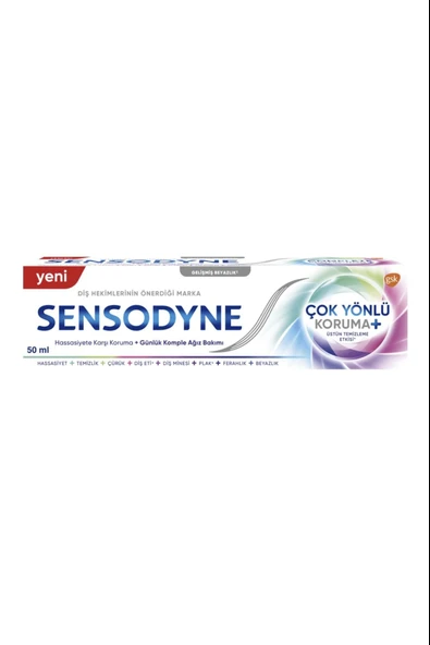 Sensodyne Çok Yönlü Koruma + Gelişmiş Beyazlık Diş Macunu 75 ml ürün görseli 1