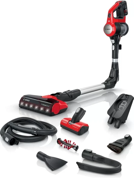 Bosch BCS711PET Şarjlı Süpürge Unlimited 7 Proanimal Kırmızı ürün görseli 1