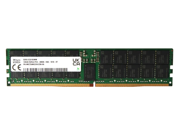 SK HYNİX 128GB DDR5 4800MHz 2Rx4 PC5-4800B CL40 EC8 RDIMM Server Sunucu Ram HMCT04MEERA129N ürün görseli 1