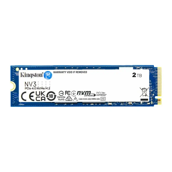KINGSTON SNV3S/2000G, NV3, 2TB, 6000/5000, Gen4, NVME PCIe M.2 2280, SSD ürün görseli 1