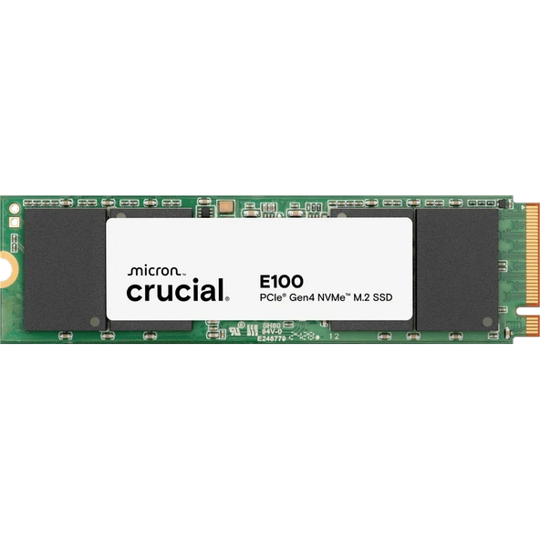 CRUCIAL CT480E100SSD8, E100, 480GB, 4700/2500, Gen4, NVME PCIe M.2 2280, SSD ürün görseli 1