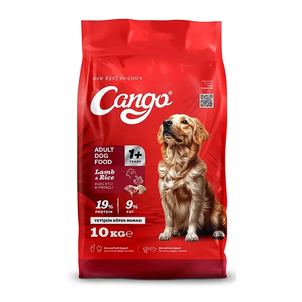 Cango Yetişkin Köpek Maması Kuzu Etli ve Pirinçli 10 Kg ürün görseli 1