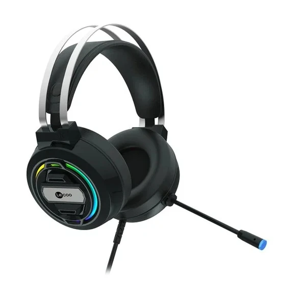 Lenovo Lecoo HT401 RGB USB Kablolu Kulak Üstü Oyuncu Kulaklığı ürün görseli 1
