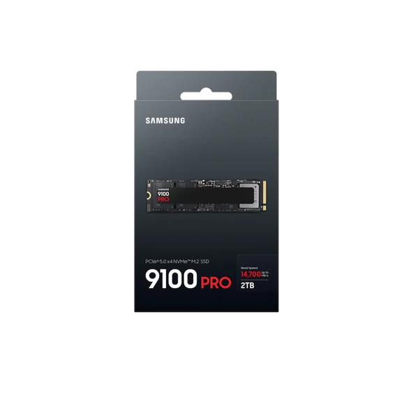 SAMSUNG MZ-VAP2T0BW, 9100 PRO, 2TB, 14700/13400, Gen5, NVMe PCIe M.2 2280, SSD (Türkiye Distribütörü Garantili) ürün görseli 1