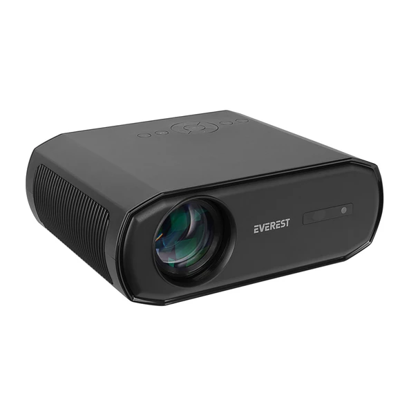 EVEREST PJ06, 350 LED Lümen, 1920X1080, 1xHDMI, 1xUSB, TF Soket, WiFi, 1xLAN, Bluetooth, 30.000 Saat Led Ömrü, 3W Speaker, Android 9.0, FULL HD Projeksiyon Cihazı ürün görseli 1