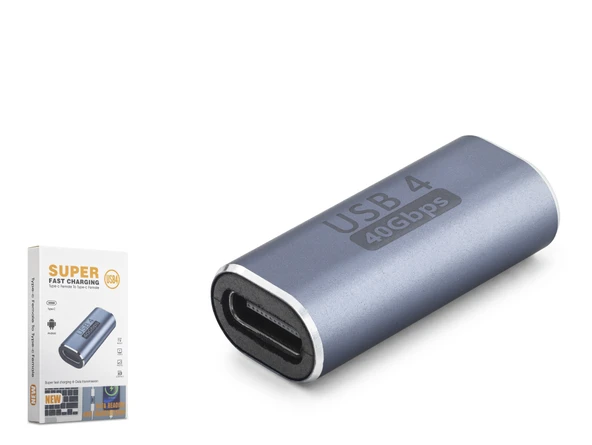 USB4 Type-c Dişi Dişi Birleştirici Adaptör 40 Gbps HDX1086 ürün görseli 1