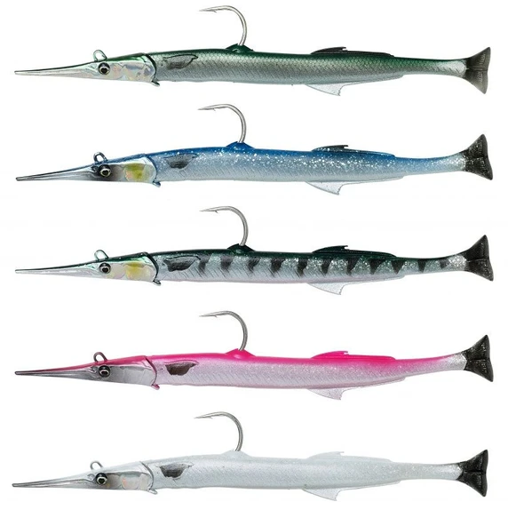 Savage gear Needlefish Pulsetail 2+1 30 cm 105g Sahte Balık  Pink Silver ürün görseli 1