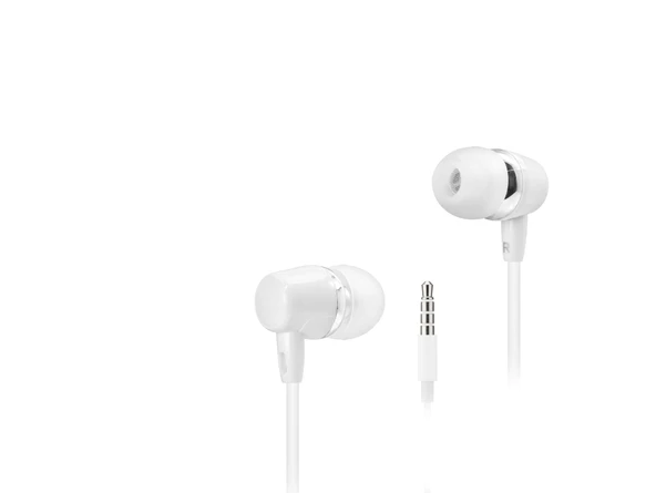 Kablolu Kulak İçi Mikrofonlu Kulaklık 3.5 Mm Pc Telefon Uyumlu Beyaz DHE7000WT ürün görseli 1