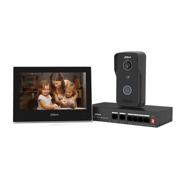 DAHUA KTP03 IP Villa Kit Yüzey Tipi Görüntülü  İnterkom Kit ürün görseli 1