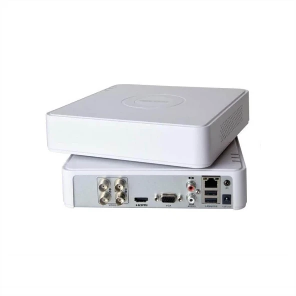 HIKVISION DS-7104HGHI-M1, 4Kanal, 2Mpix, H265Pro+, 1 HDD Desteği, 5in1 DVR Cihazı ürün görseli 1