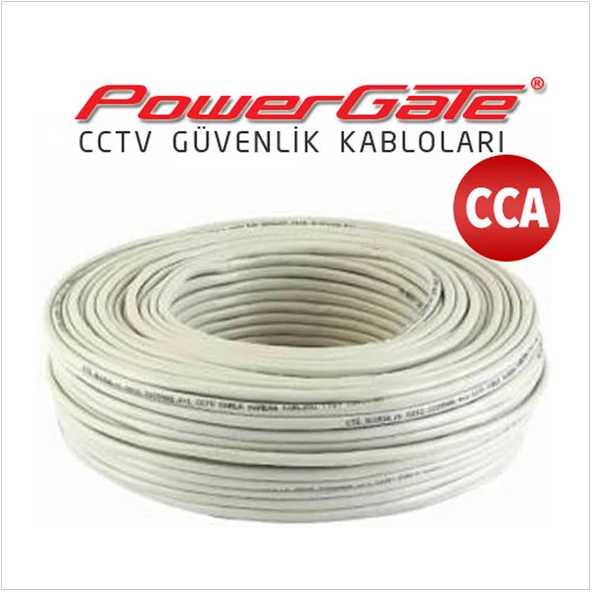PowerGate CELL 100mt, 2+1 (2x0,22+0,25) CCA %40 Bakır Alışımlı, CCTV Güvenlik Kablosu ürün görseli 1
