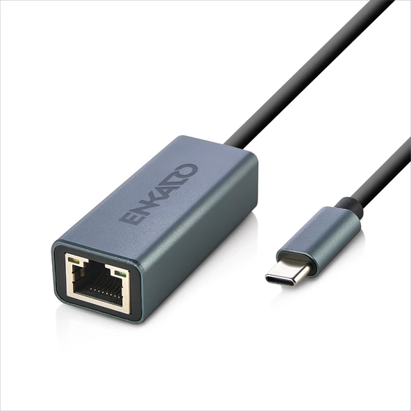 ENKADO EKD-TP45, GigaBit, Type-C to RJ45, Metal, Ethernet Kartı ürün görseli 1