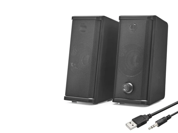 Masaüstü Hoparlör 2.0 Kanal Usb 3.5 Mm DHS2101S ürün görseli 1